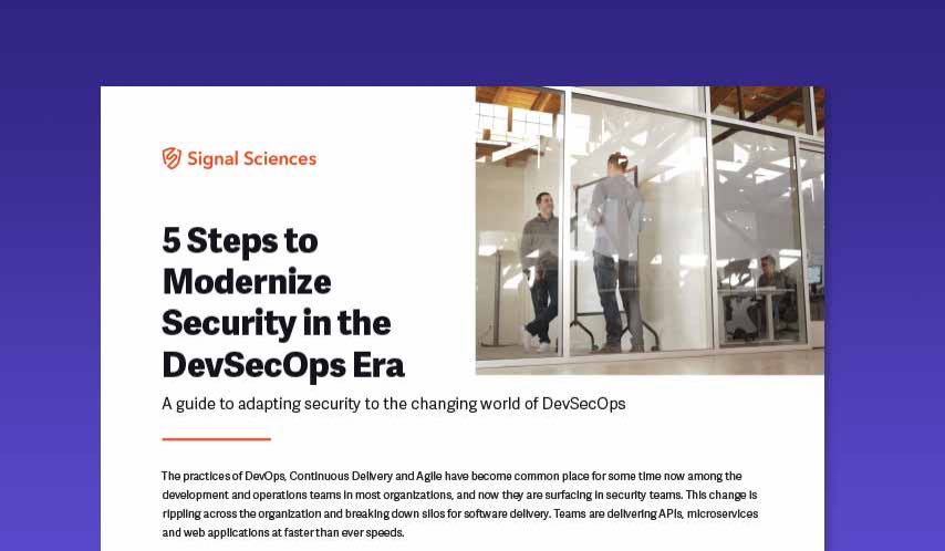 5 Steps to Modernize Security in the DevSecOps Era