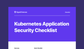 Kubernetes Application Security Checklist